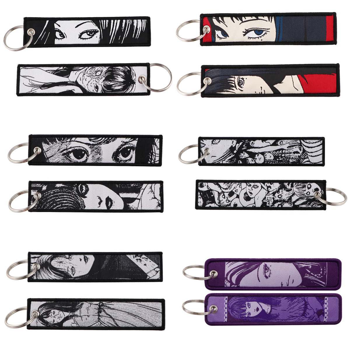 Women Accessories Bag - 1pcs Retro Horror Lady Cartoon Embroidery