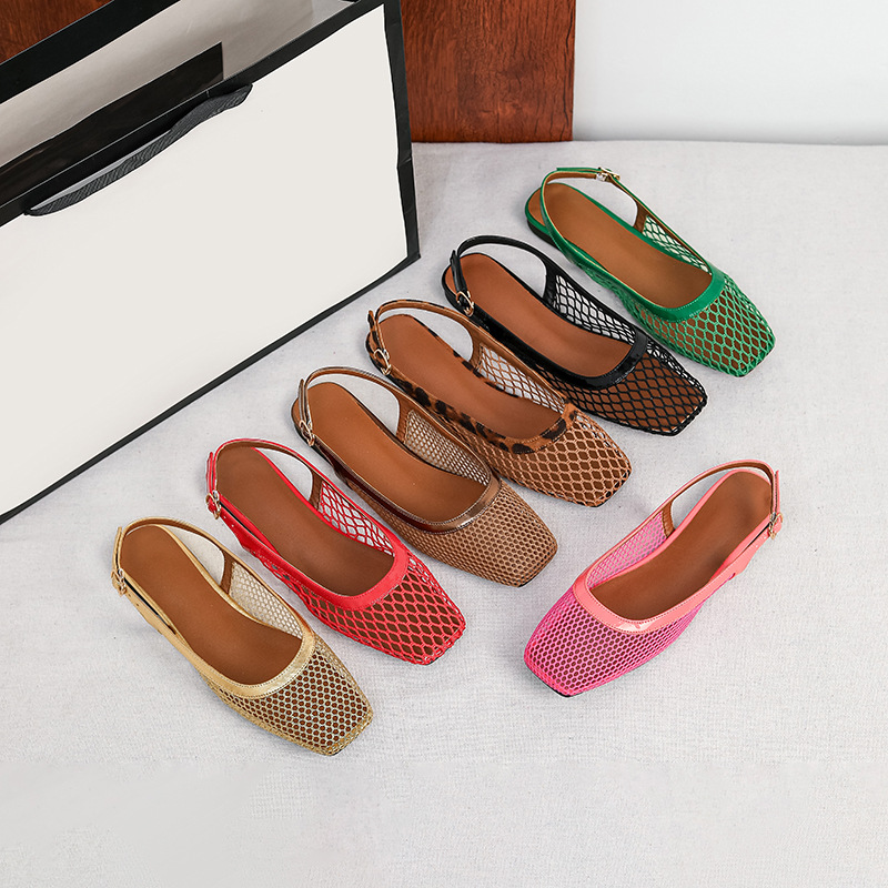 Women Accessories Bag - Mesh square head slippers bag head