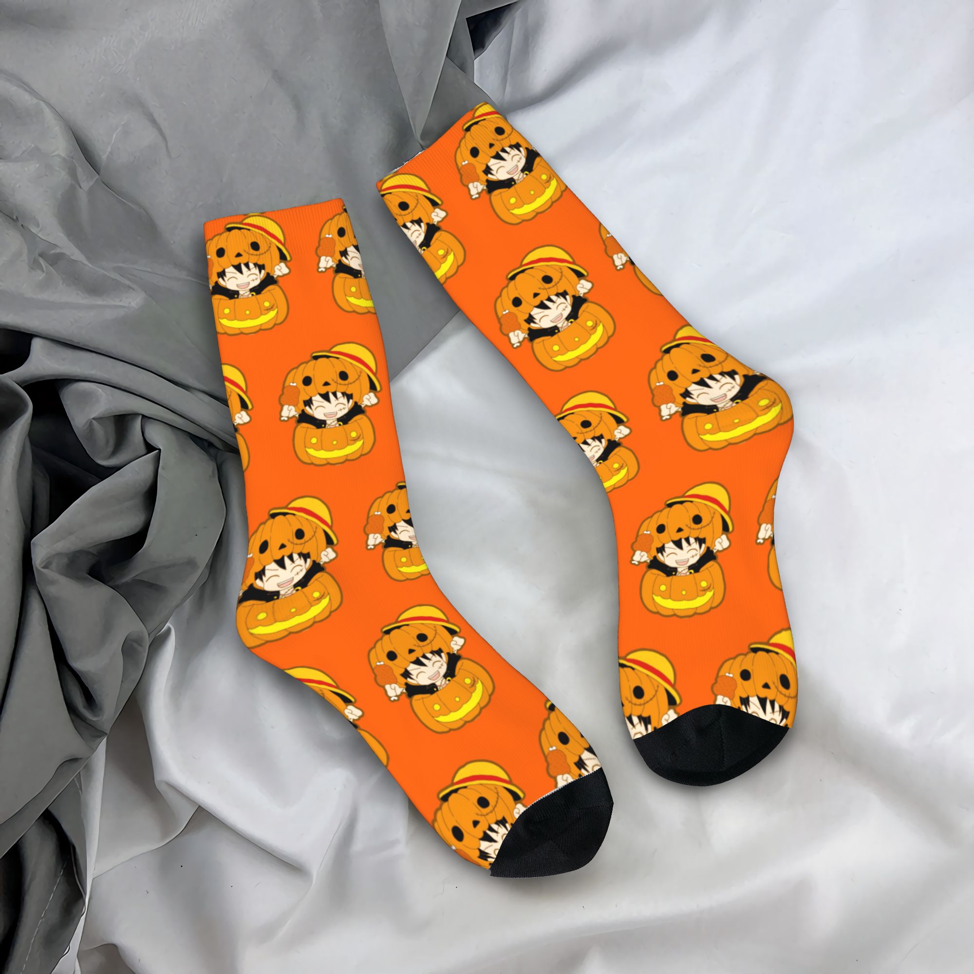Women'S Accessories Gift Ideas - o-One-p-Piece-e onepieces Halloween luffys pumkin Socks