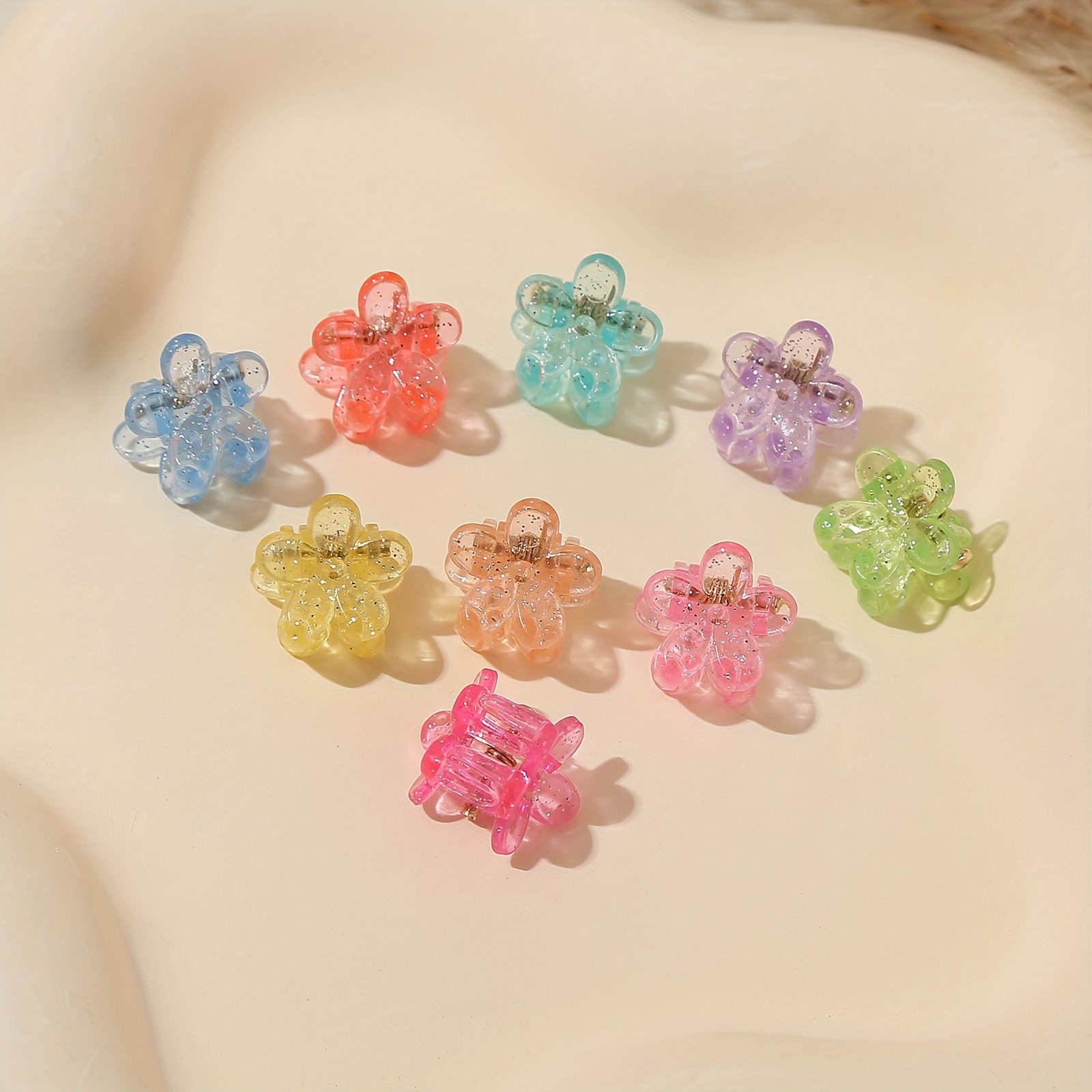 50pcs colorful flower mini hai - Women'S Winter Accessories Set ulasan dan harga