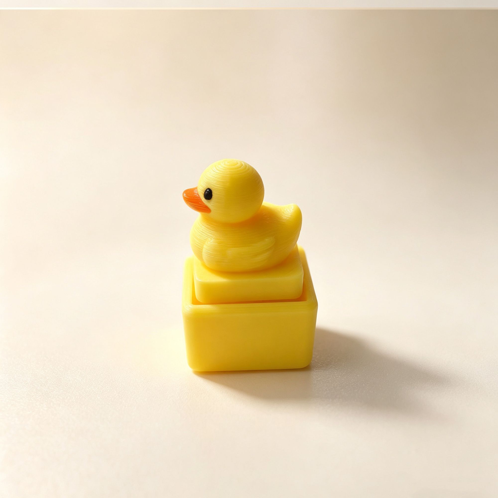 Cute Yellow Duck Press Keychai - Women'S Key Accessories ulasan dan harga