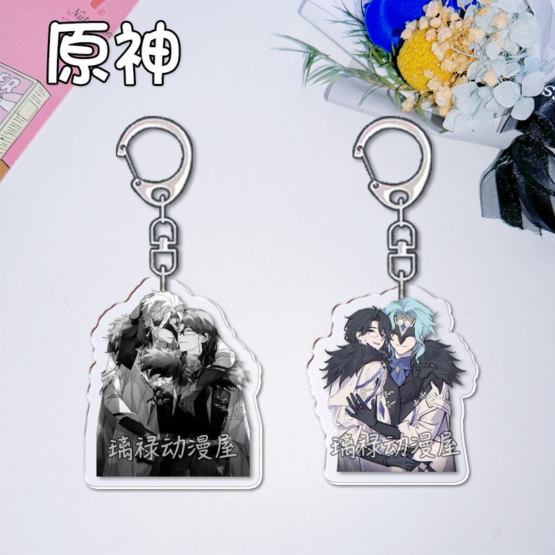 2pcs Genshin Impact  Keychains - Women Accessories Bag ulasan dan harga