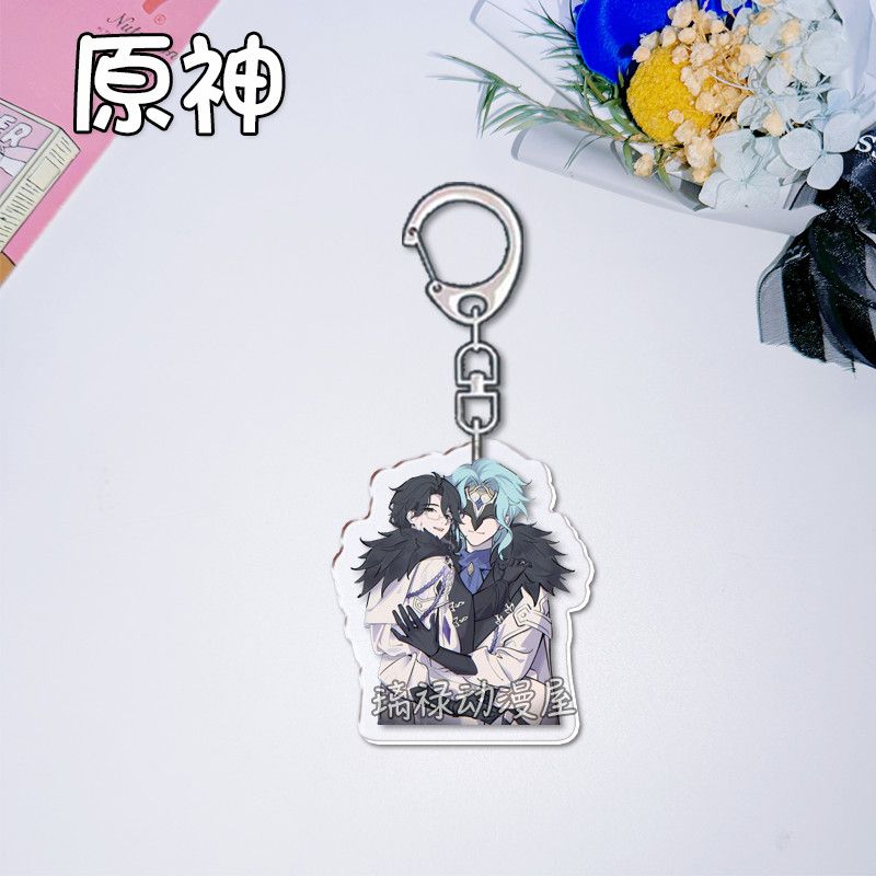 2pcs Genshin Impact  Keychains - Women Accessories Bag ulasan dan harga