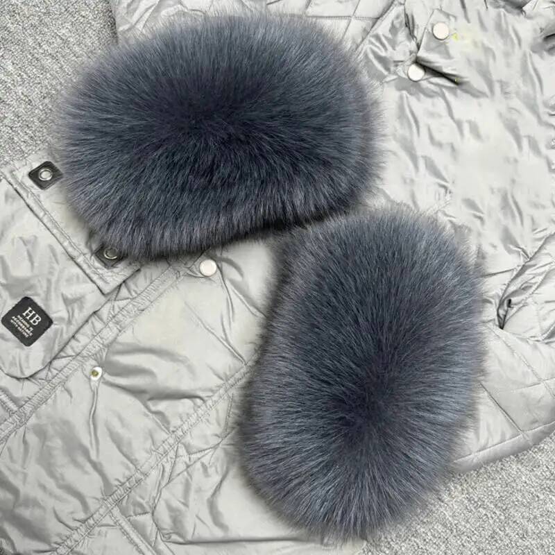 Ladies fox fur Arm Warmers Set - Women'S Winter Accessories Set ulasan dan harga
