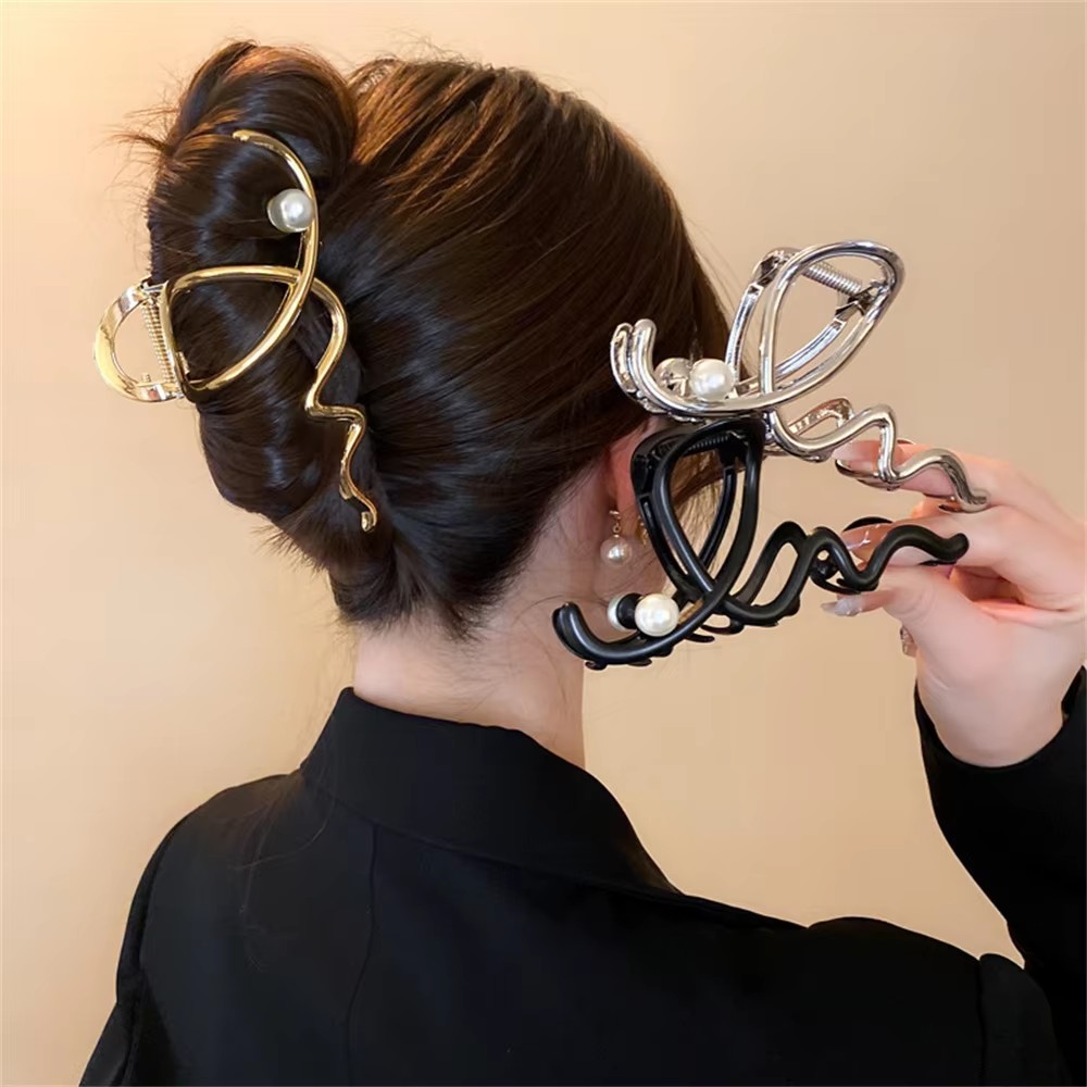 Big Wave Pearl Hair Pin Metal  - Women'S Accessories Gift Ideas ulasan dan harga