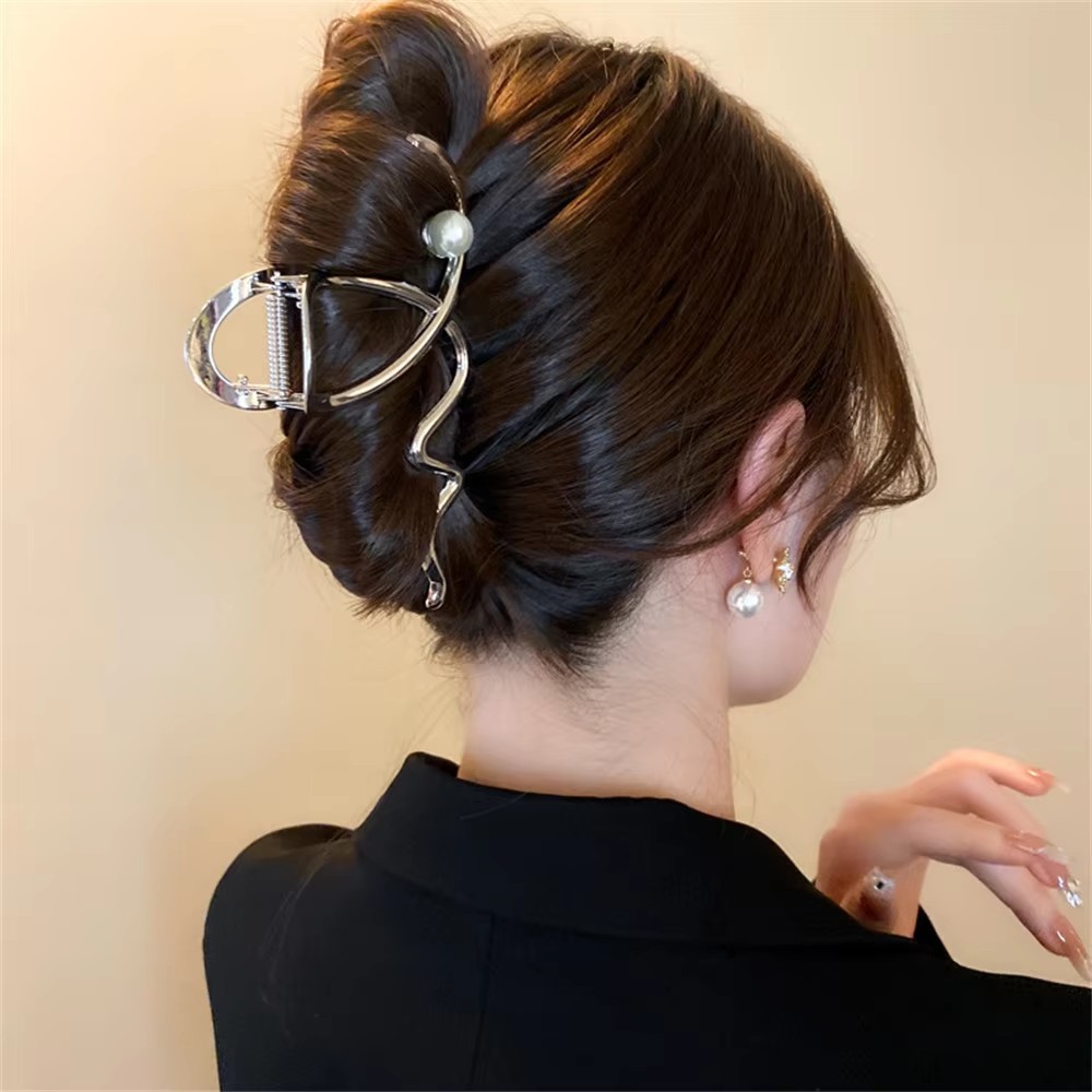 Big Wave Pearl Hair Pin Metal  - Women'S Accessories Gift Ideas ulasan dan harga
