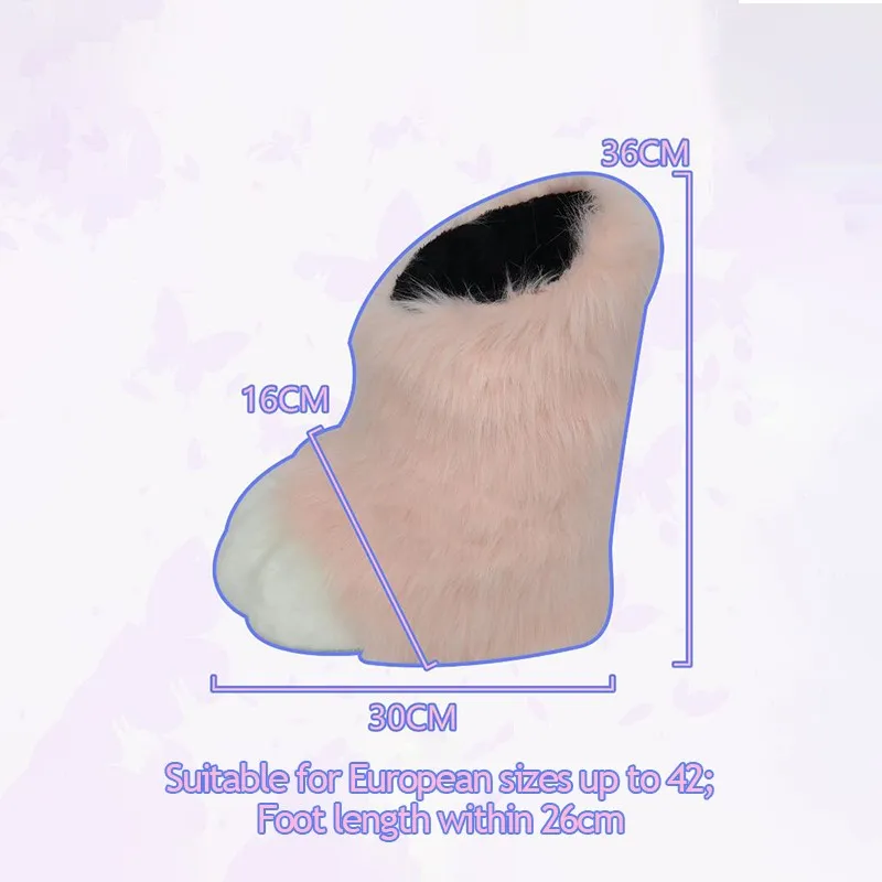 1Pair Fursuit Feet Paw Shoes K - Women'S Winter Accessories Set ulasan dan harga