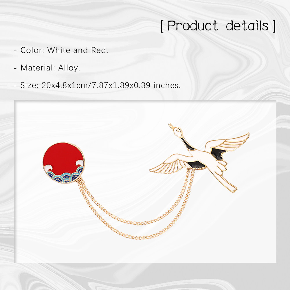 Chinese Style Crane Brooch Pin - Women'S Accessories Gift Ideas ulasan dan harga