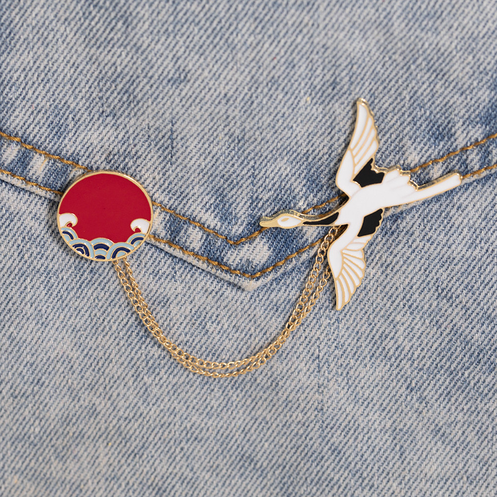 Chinese Style Crane Brooch Pin - Women'S Accessories Gift Ideas ulasan dan harga